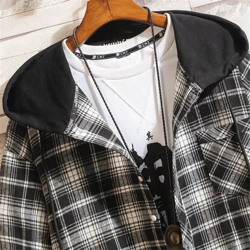 

Spring and Autumn Men's Sweatshirt Casual Hip Hop Streetwear Loose Hoodies New Men Fashion Personality Hoodie Patchwork Tops