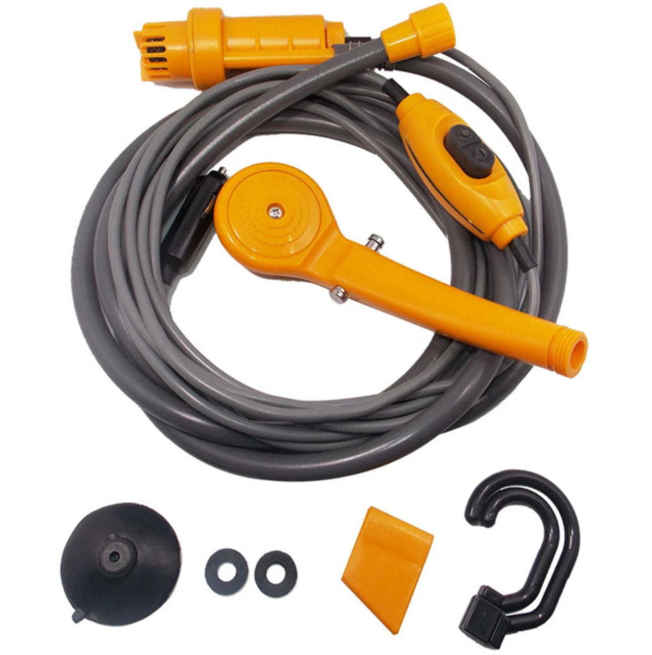 

Портативный автомобильный мойщик, электрический насос высокого давления для душа, кемпинга, путешествий, питомцев, 12 В постоянного тока