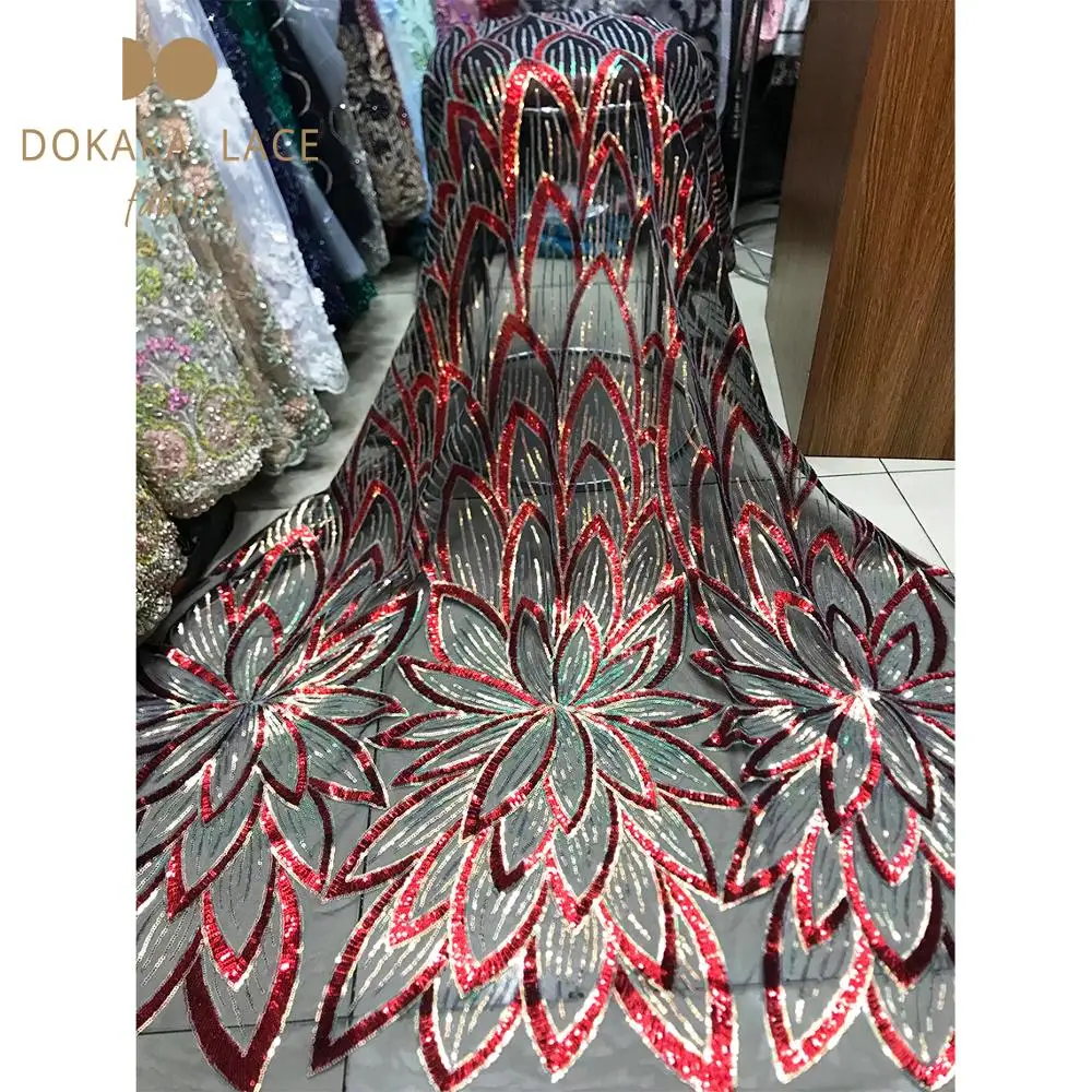 2019 высококачественные африканские нигерийские блестки сетка тюль кружевные
