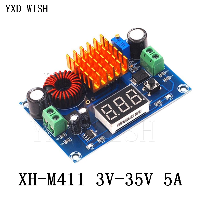 DC 3V-35V DC/DC 5V-45 с повышением до модуль цифровой вольтметр DC-DC Step Up Модуль повышающий