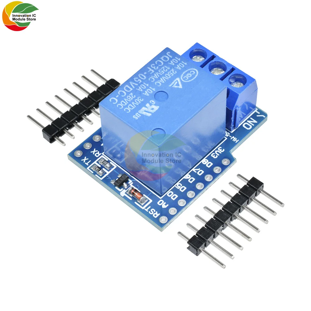 DC 5V/12V ESP8266 Relay Shield Module V2 For WeMos D1 Mini Development Board Arduino | Электронные компоненты и