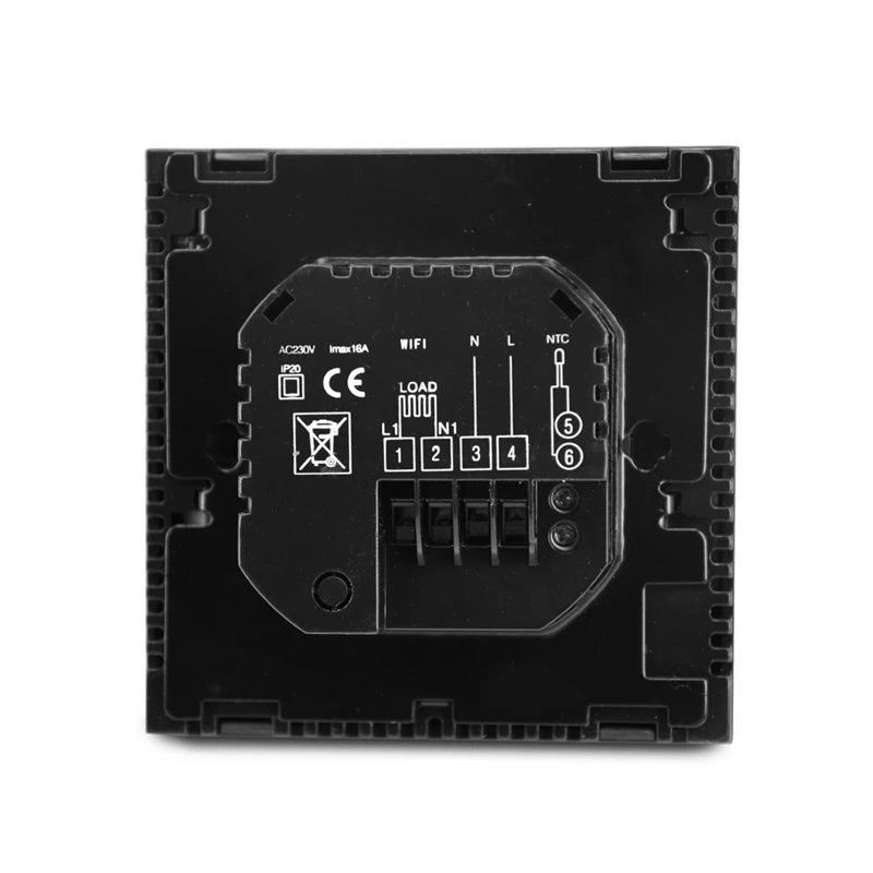 

Hy603 -2Wifi Remote Control Black Electrical Underfloor Heating and Infrared Panel Digital Wifi Thermostat