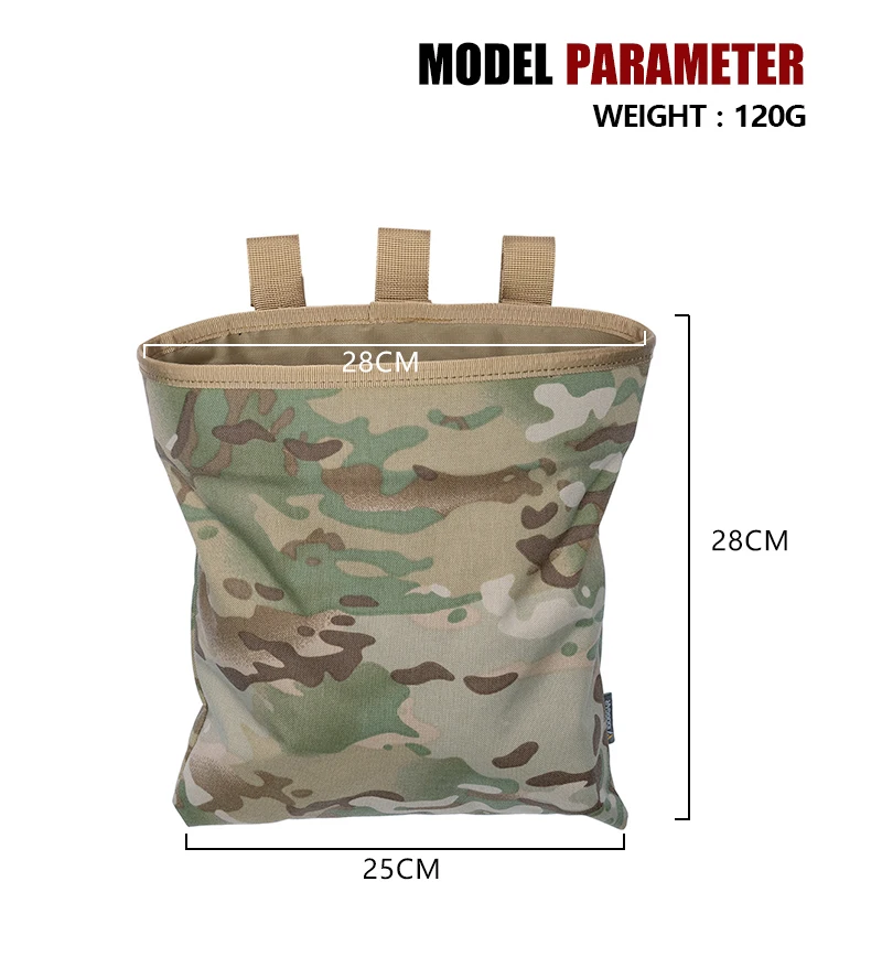 IDOGEAR MOLLE Magazine Dump Pouch Тактический Магнитный Drop Pouch Recycling Bag сумка для хранения 3550
