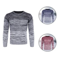 pullover knitwear o neck comfy stretchy long sleeve men pullover sweater knitted sweater for office
