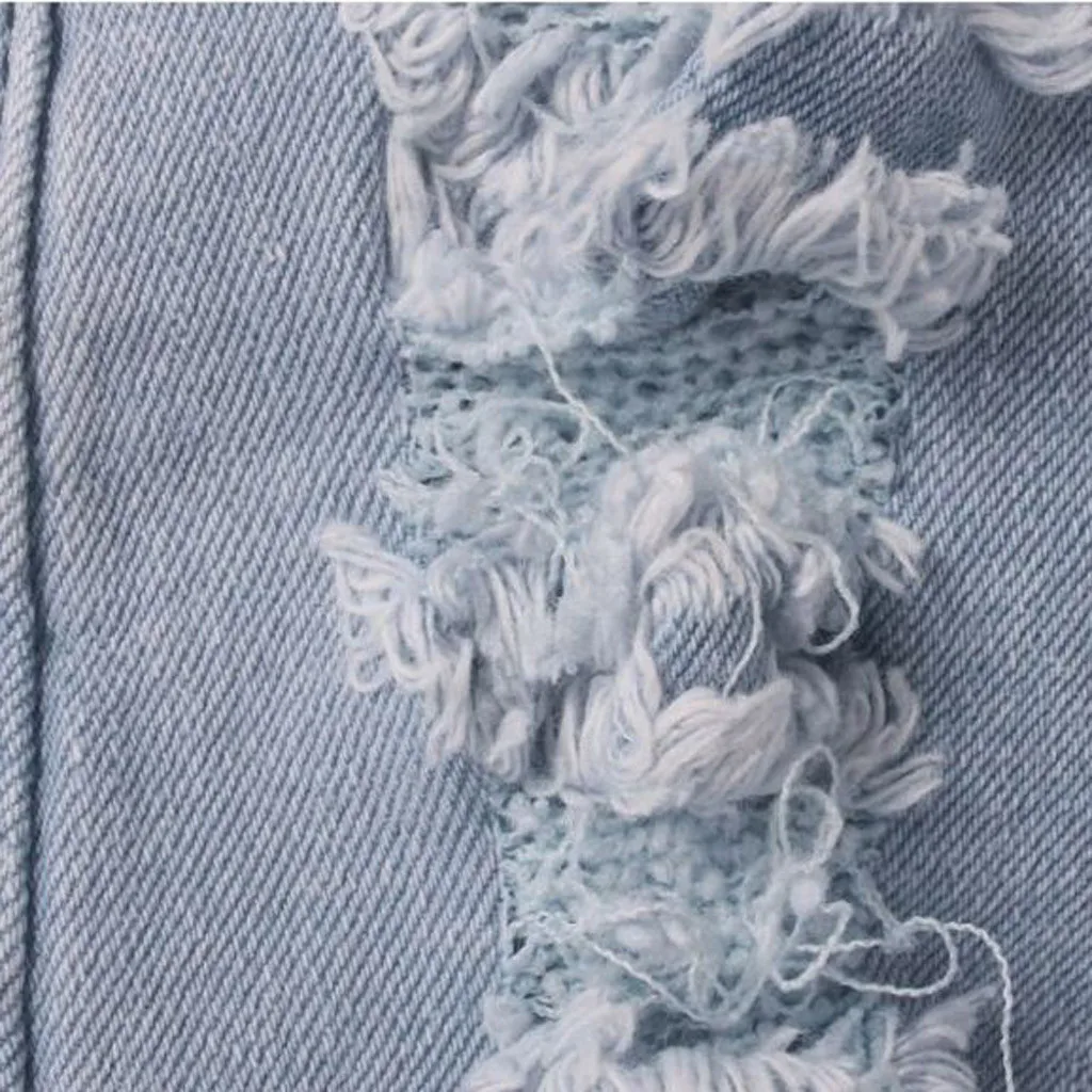 Смелые женские джинсы с дырками пуговицами карманами на молнии идеально