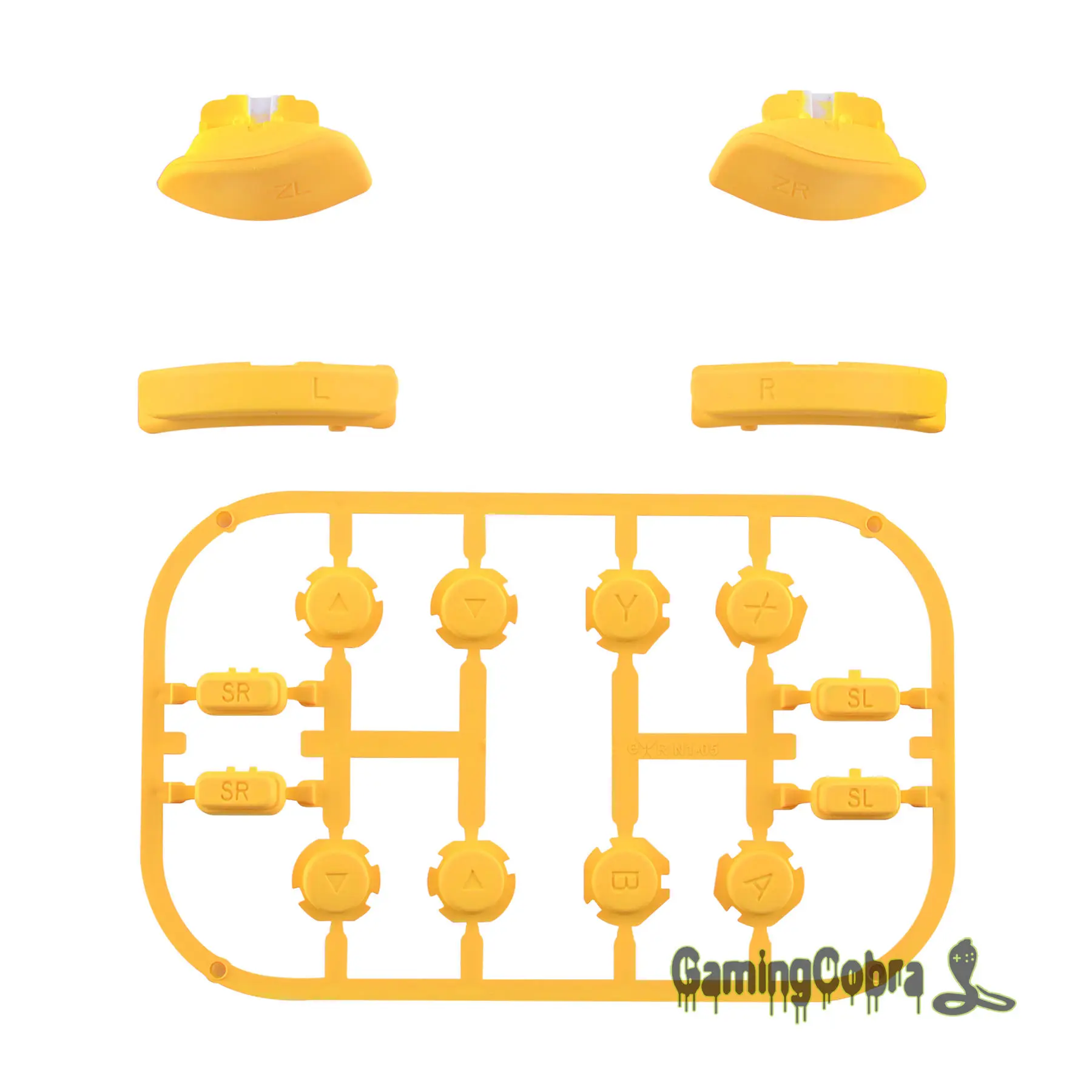 Caution Yellow Сменные Клавиши направления ABXY SR SL L R ZR ZL триггер полный набор кнопок с инструментами для nintendo Switch Joy-Con - Цвет: Caution Yellow