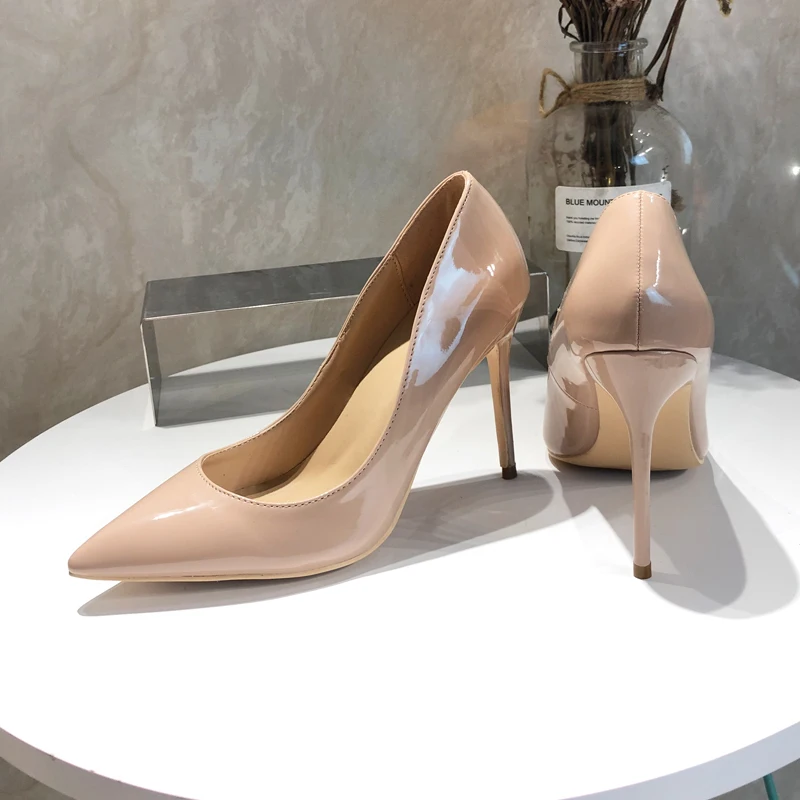 Туфли лодочки на высоком каблуке женская обувь из лакированной кожи женские