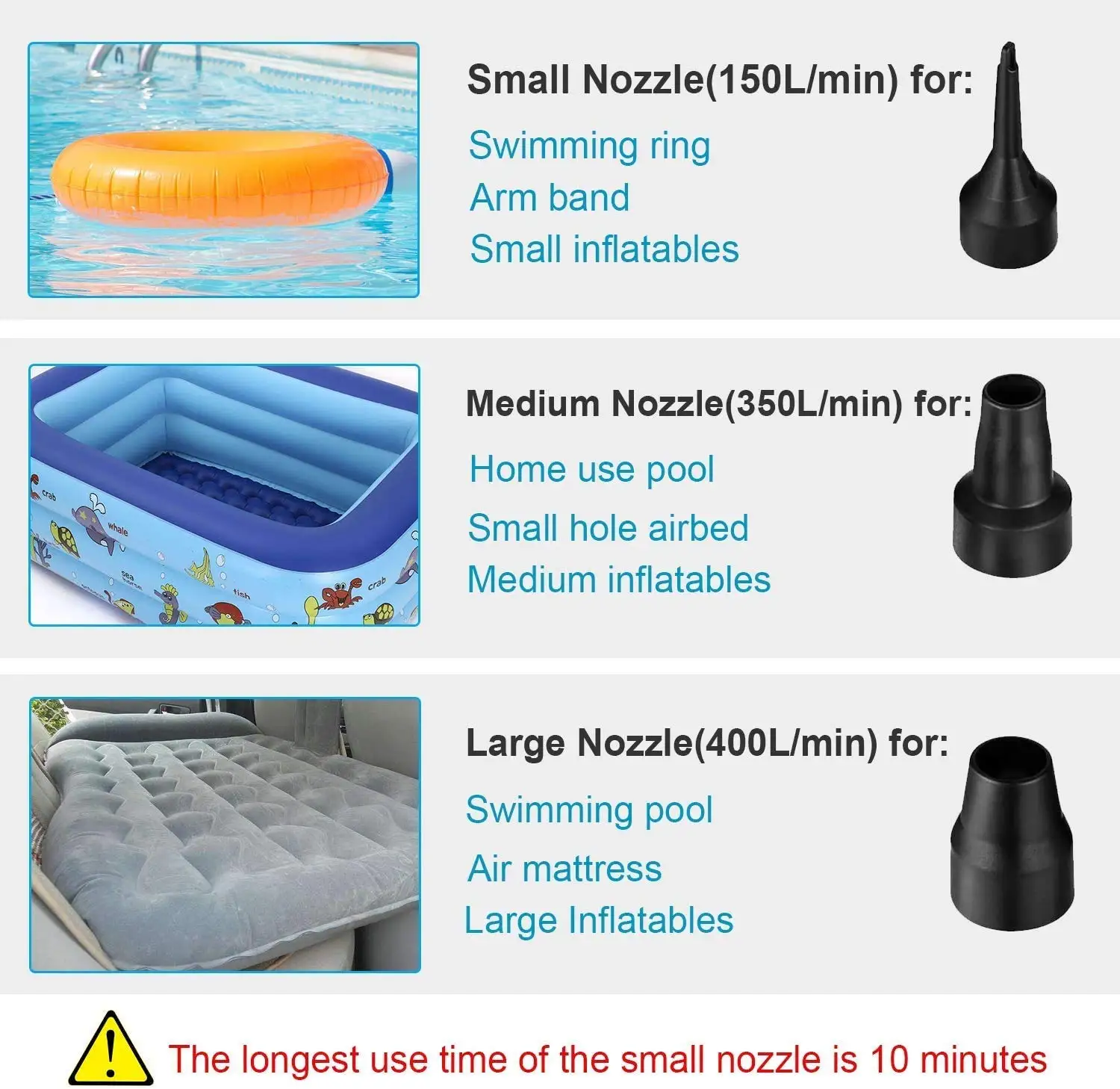 

12V Inflatable Pump Electric Air Mattress Camping Pump Air Compressor Portable Inflator Air Pump For Home Boat EU Plug