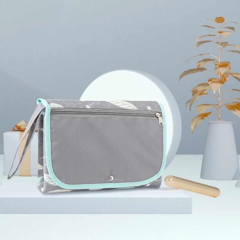 

Portable Baby Changing Mat Infant Multifunction Diaper Changing Pad Storage Bag 40JC