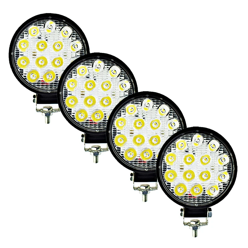 Автомобильная светодиодная фара 27 Вт 42 48 12 В для грузовиков тракторов лодок