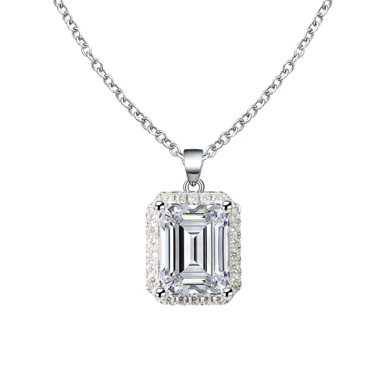 

925 Sterling Silver Pendants necklace with Chain for Women wedding Valentine's Day gift wholesale luxury fashion jewelry x1997