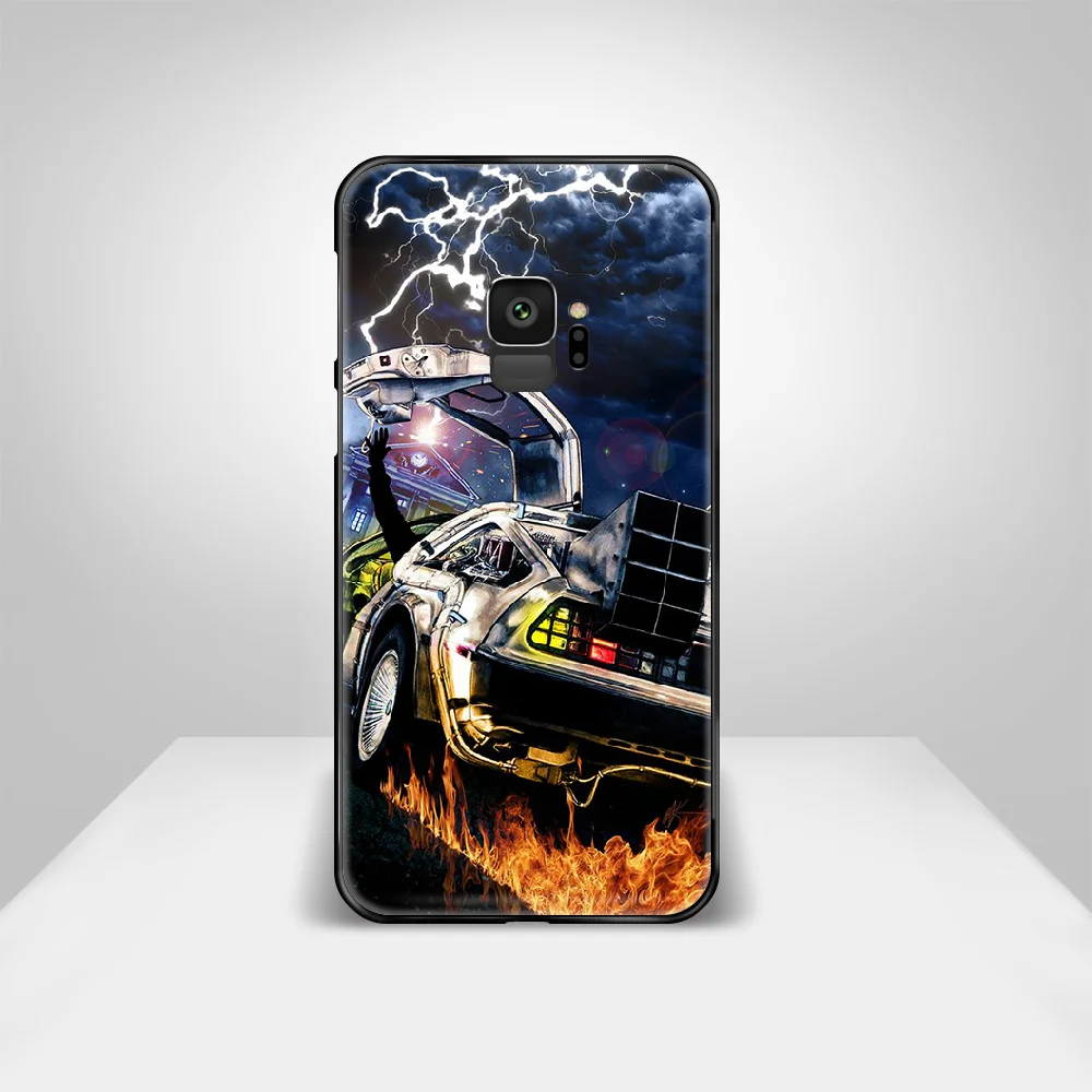 

Back To The Future Phone Case Cover For Samsung Galaxy A10 A20 A30 E A40 A50 A51 A70 A71 J 5 6 7 8 S black Etui luxury funda