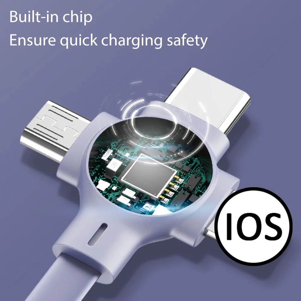JTKE 3 в 1 Выдвижной кабель для быстрой зарядки Тип C Быстрый зарядный Micro Usb Iphone Android -