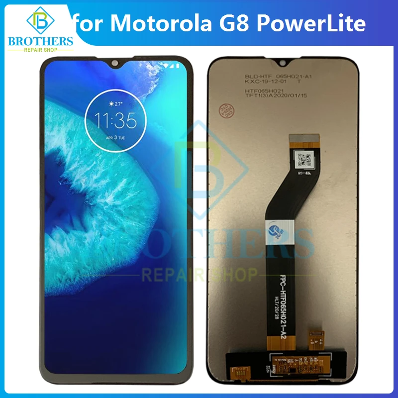 

For Motorola Moto G8 Power Lite LCD Display Touch Screen Digitizer for Moto XT2055-2 G8PowerLite LCD Assembly Phone Parts Tested