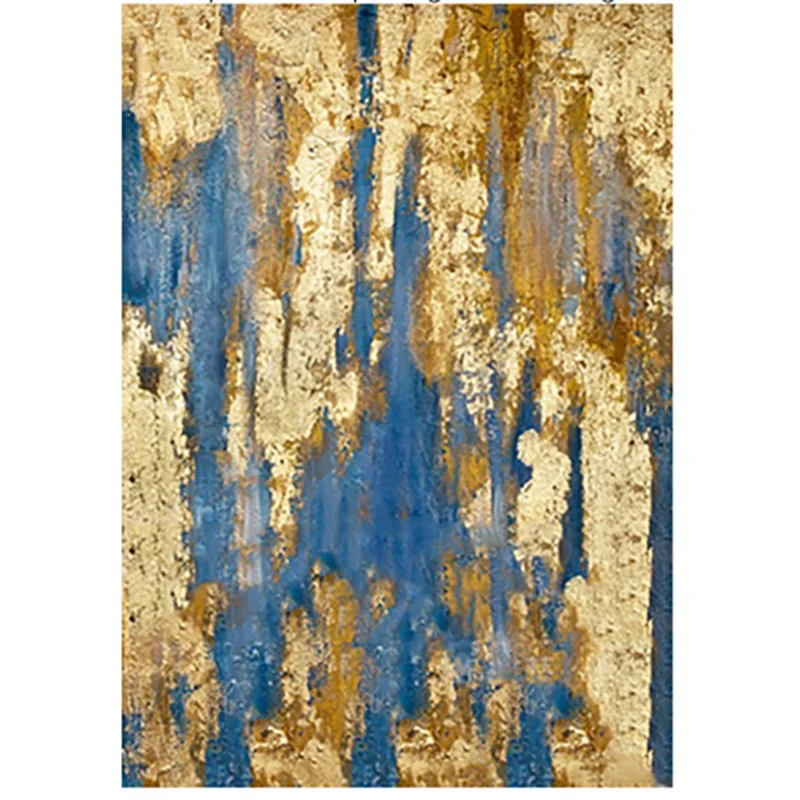 

Hand Painted Original Abstract Modern Art Contemporary Painting Abstract gold blue Wall Art Decor Textured Large Artwork ups