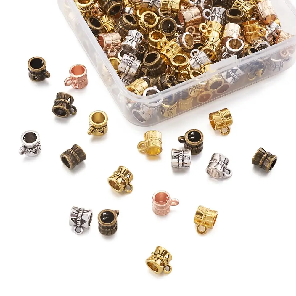 180 шт./кор. разноцветные вешалки из сплава с бусинами для изготовления