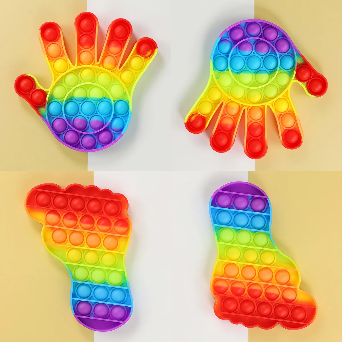 

Rainbow Fidget Toys Stress Reducer for Adults Kids Bubble Sensory Fidget Toy Autisim Interesting Kid Gift Game Toys