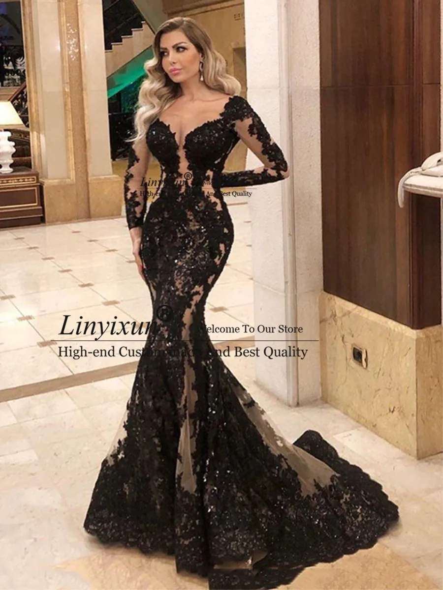 New Arrived Lace Mermaid Prom Dresses 
