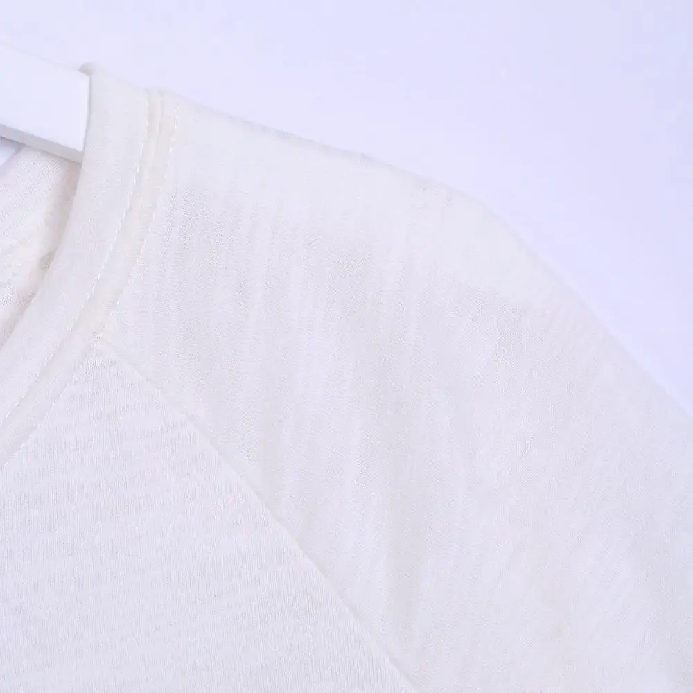 Женские хлопковые эластичные базовые футболки Wixra повседневные универсальные