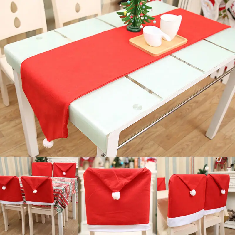 Новинка украшение для вечерние НКИ рождества стола красная шляпа чехол