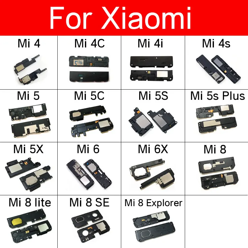 

Loud Speaker Sound Buzzer For Xiaomi Mi 8 Lite 8se 6 6X 5 5c 5X 5s Plus 4 4c 4i 4S Mi 8 Explorer Loudspeaker Ringer Repair Parts