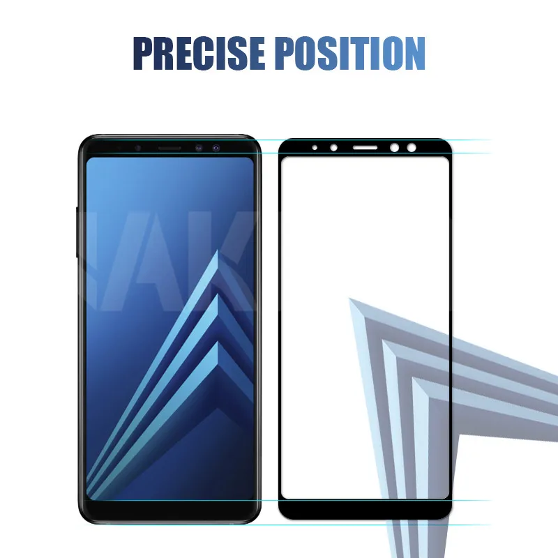 9D Protective Glass For Samsung Galaxy A6 A8 J4 J6 Plus 2018 Screen Protector A5 A7 A9 J2 J3 J7 J8 2018 Tempered Glass Film Case