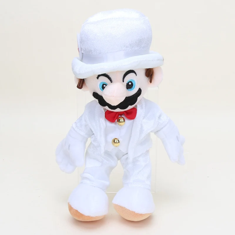 mario plush hat whit 20-22 см Супер Марио Одиссея плюшевая игрушка Super Mario Bros Odyssey Кепка py Hat Головной убор для косплея вечерние мягкие куклы в виде животных - Цвет: mario plush hat whit