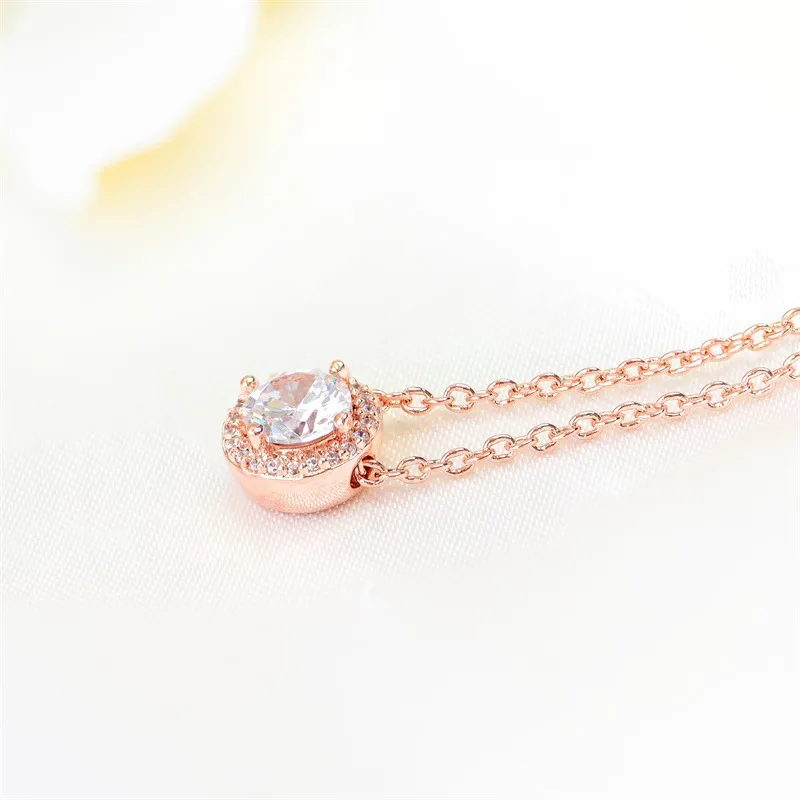 

Fashion Simple Zircon Exquisite Classic Version Necklace Wild Light Luxury Temperament Clavicle Chain Valentine's Day Jewelry
