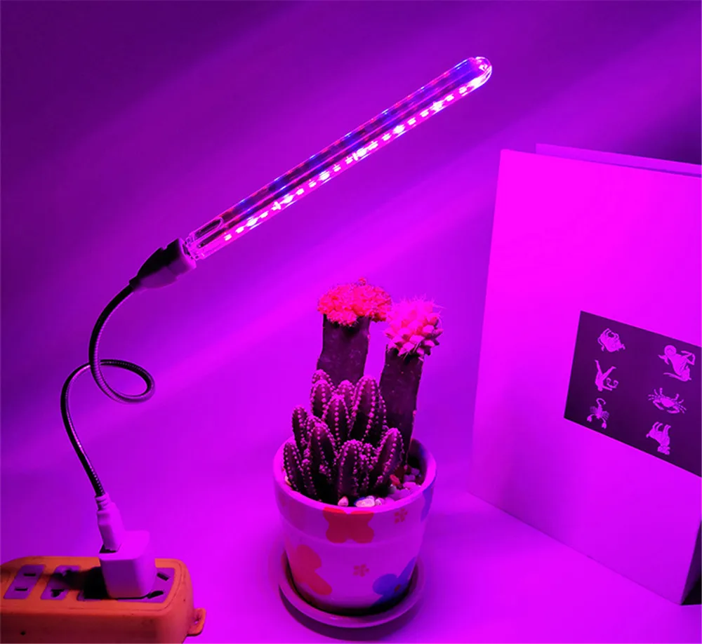 

USB Plant Grow Light Tube 14LED/21LED/27LED DC5V Grow Light Indoor Flowering Vegs Potted Plants Grow Light Full Spectrum