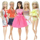 Модное платье для кукол, праздвечерние чная одежда, повседневная оранжевая джинсовая юбка, Пляжная бикини, аксессуары для кукол Барби, 12 дюймов, детская игрушка