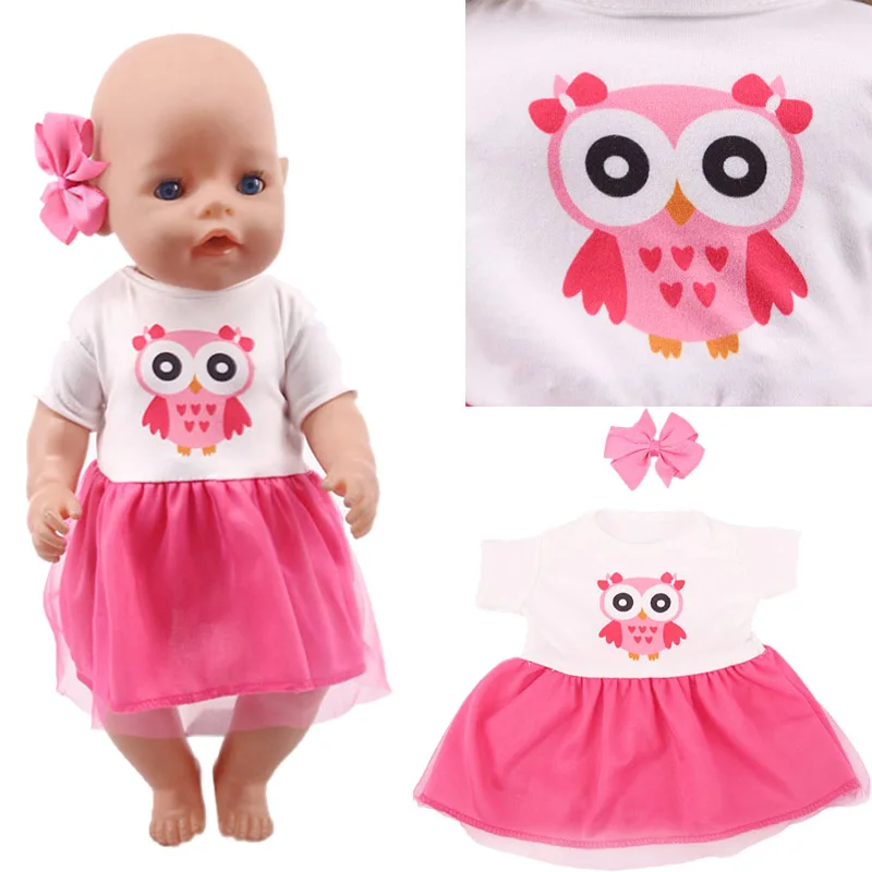 Аксессуары для куклы с рисунком милой совы обувь американской нашего поколения 43