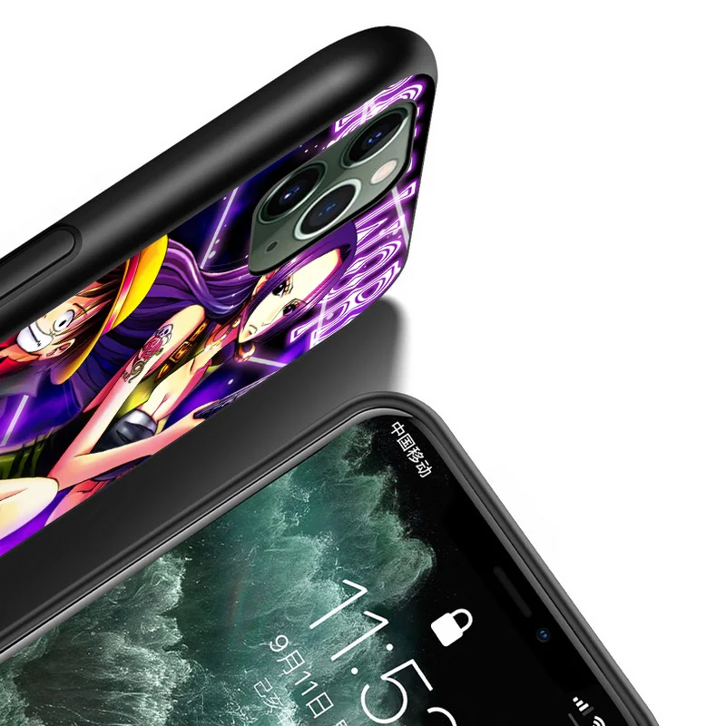 

Hot Anime One Piece Girl For Apple iPhone 12 Mini 11 XS Pro Max XR X 8 7 6 6S Plus 5 5S SE 2020 Black Phone Case