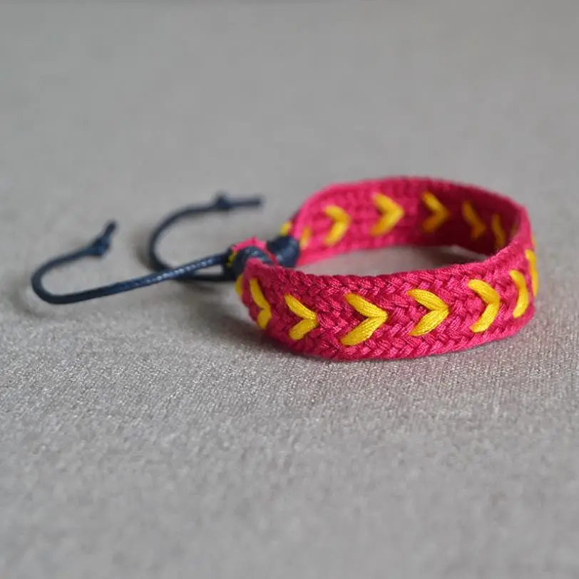 Богемский непальский браслет с нитью в виде сердца ручной работы плетеный шнур