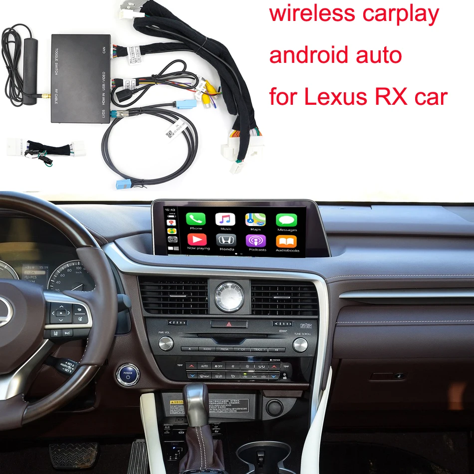 

Беспроводной автомобильный интерфейс Carplay, для Lexus RX RX350 RX450 2016-2020, Android