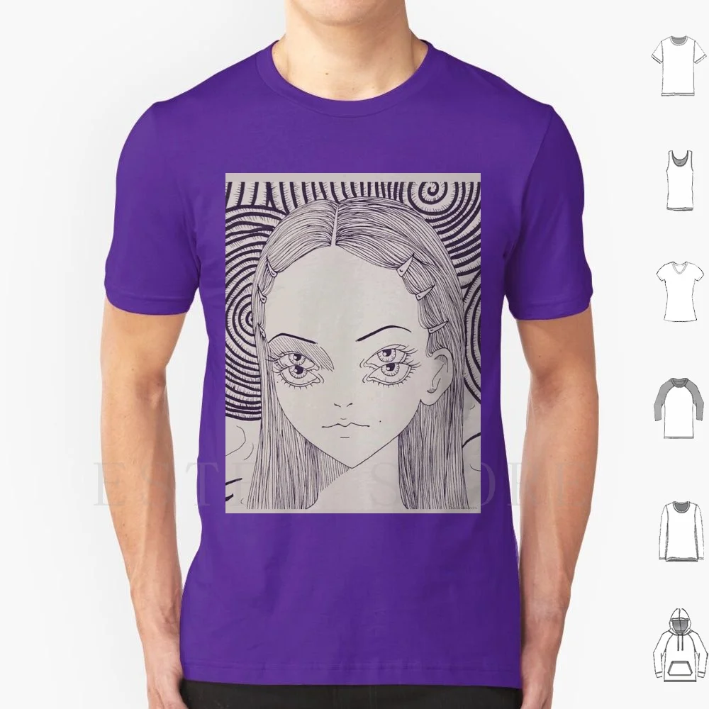 

Мужская хлопковая футболка Tomie Junji Ito с принтом «сделай сам»