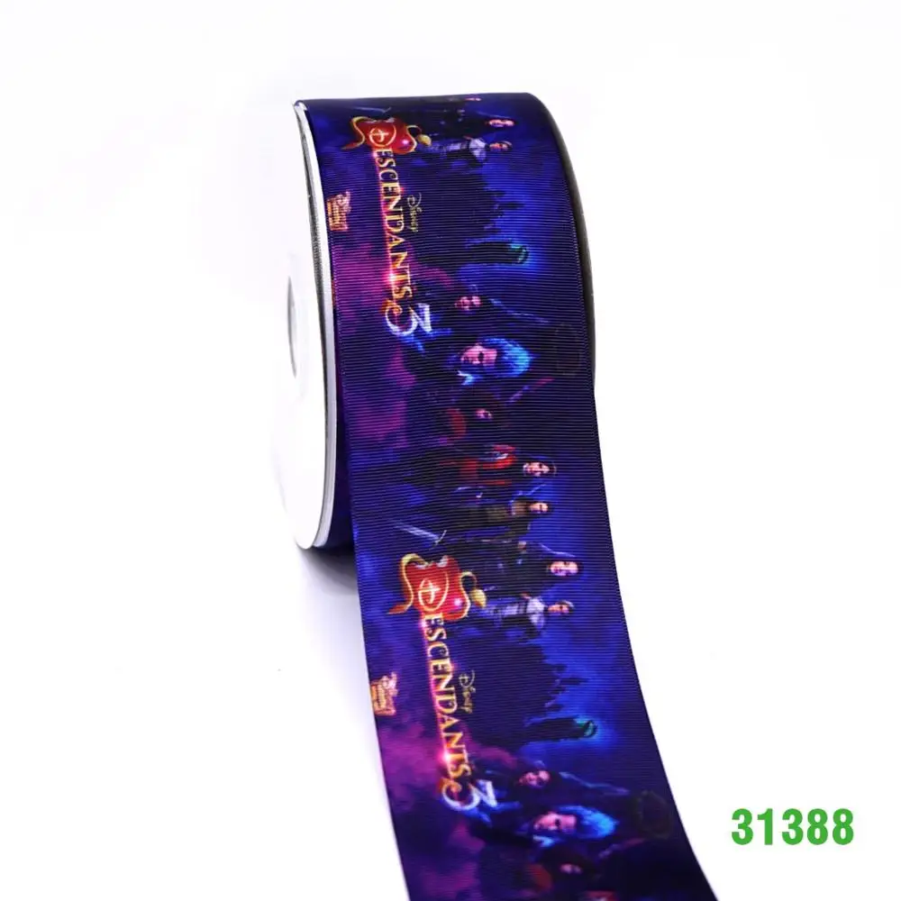 31388 50 ярдов мультфильм напечатанный grosgrain ленты 31348 - Цвет: 31388