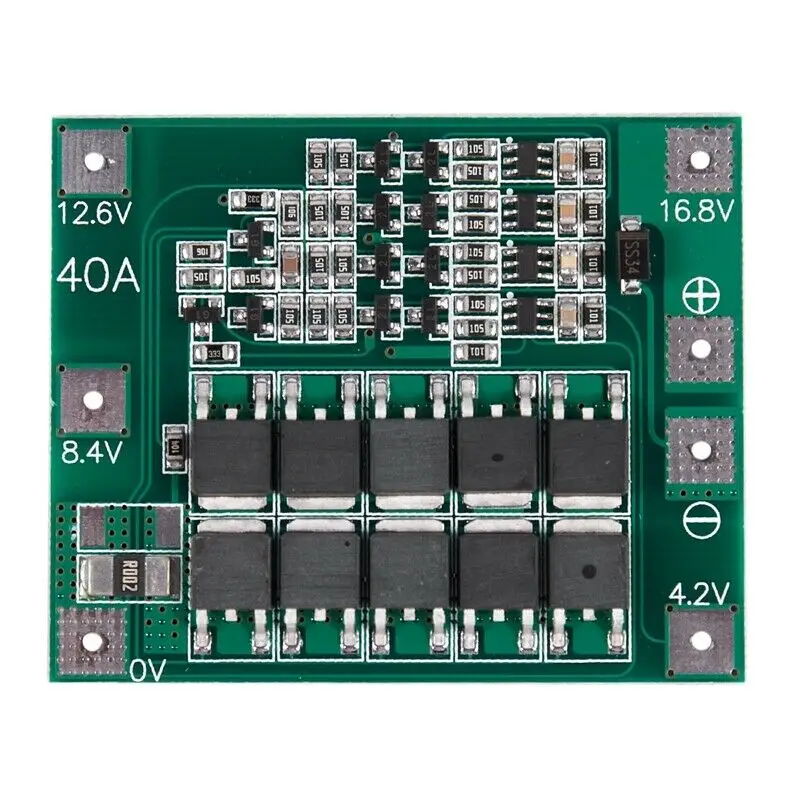 2 шт. 4S 16 8 в 18650 литиевая батарея зарядное устройство Защитная плата PCB BMS 40A
