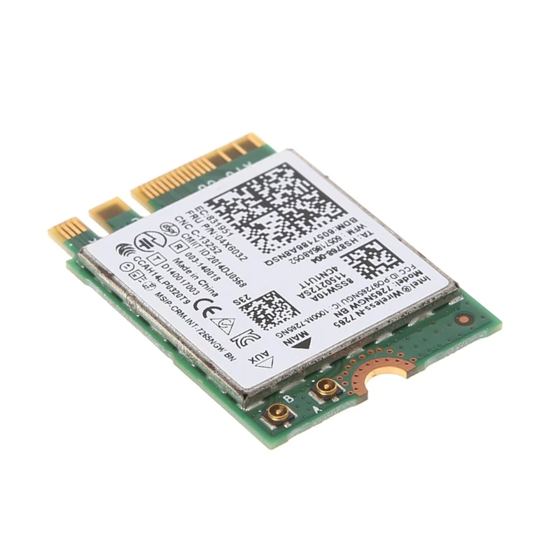 Для Intel Wireless N 7265 7265NGW BN Двухдиапазонная 2x2 Wi Fi Bluetooth 4 0 WiFi карта|Сетевые карты| |