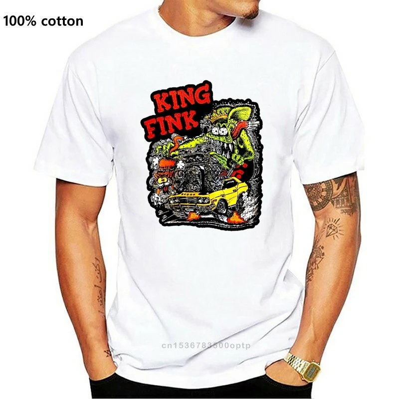 

Новая мужская черная футболка Rat Fink King Финк, размеры 2021