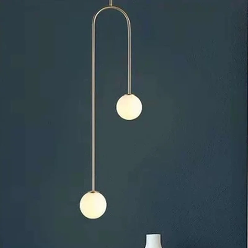 Светодиодная постсовременная Скандинавская дизайнерская лампа с железными