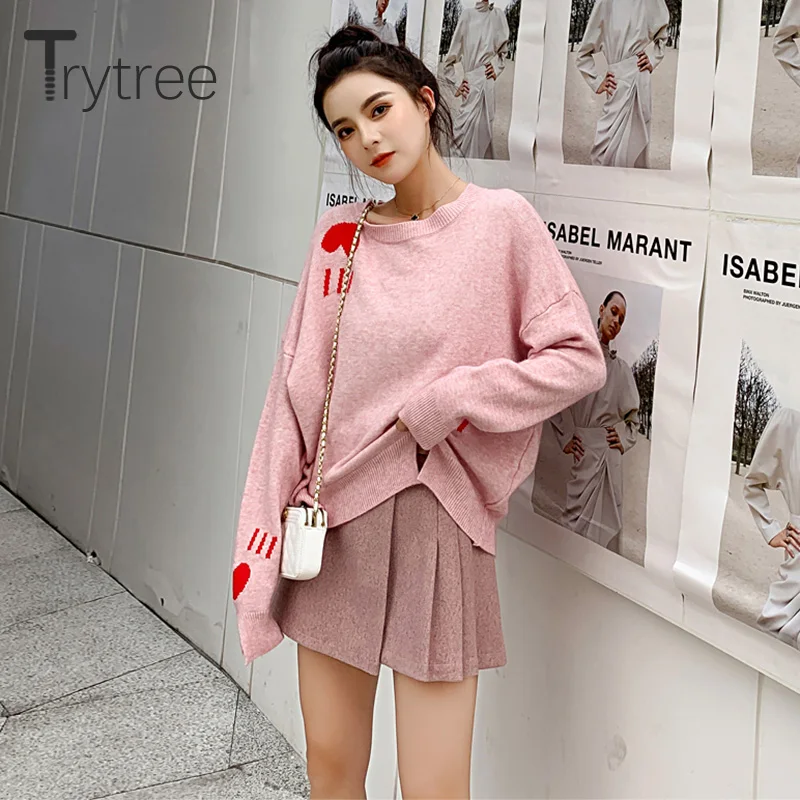 Осенне-зимний комплект из двух предметов Trytree 2020 повседневный однотонный