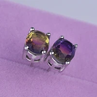 fashion s92 5 earrings exquisite special oval gradients zircon stud earrings womens statement jewelry birthday gifts wholesale
