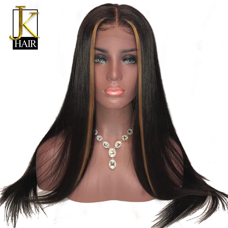 130% плотность коричневый медовый блонд хайлайтер 13*4 кружевные передние