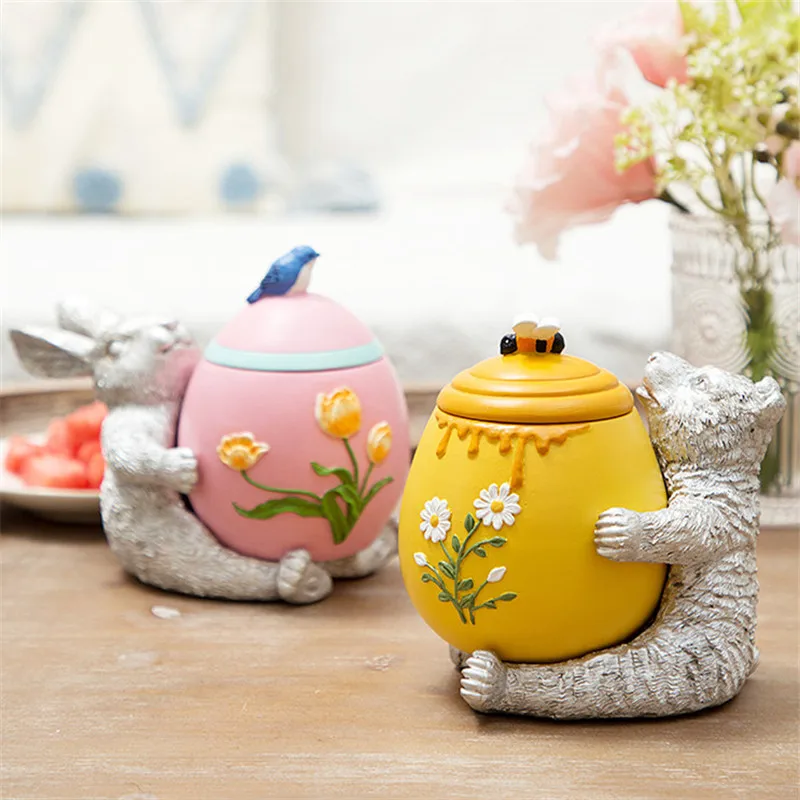 

BAO GUANG TA Creative Cute Toothpick Holder Cartoon Animal Toothpick Holder Home Decor Portable Toothpick Box Storage Jar A2133