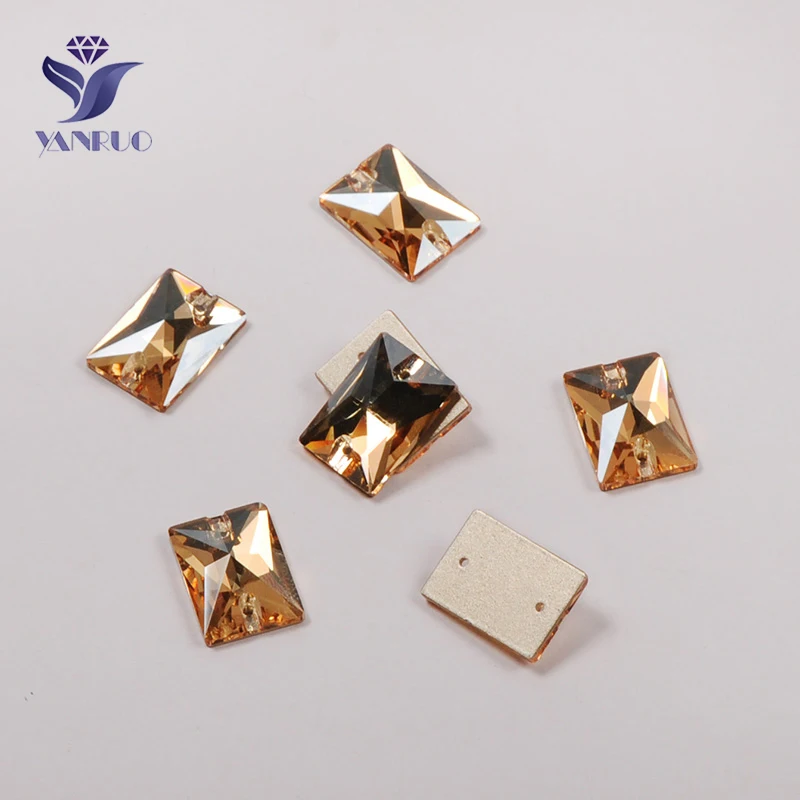 YANRUO 3250 прямоугольник GSHA Высокое качество пришить камни AAAAA Стразы свадебное