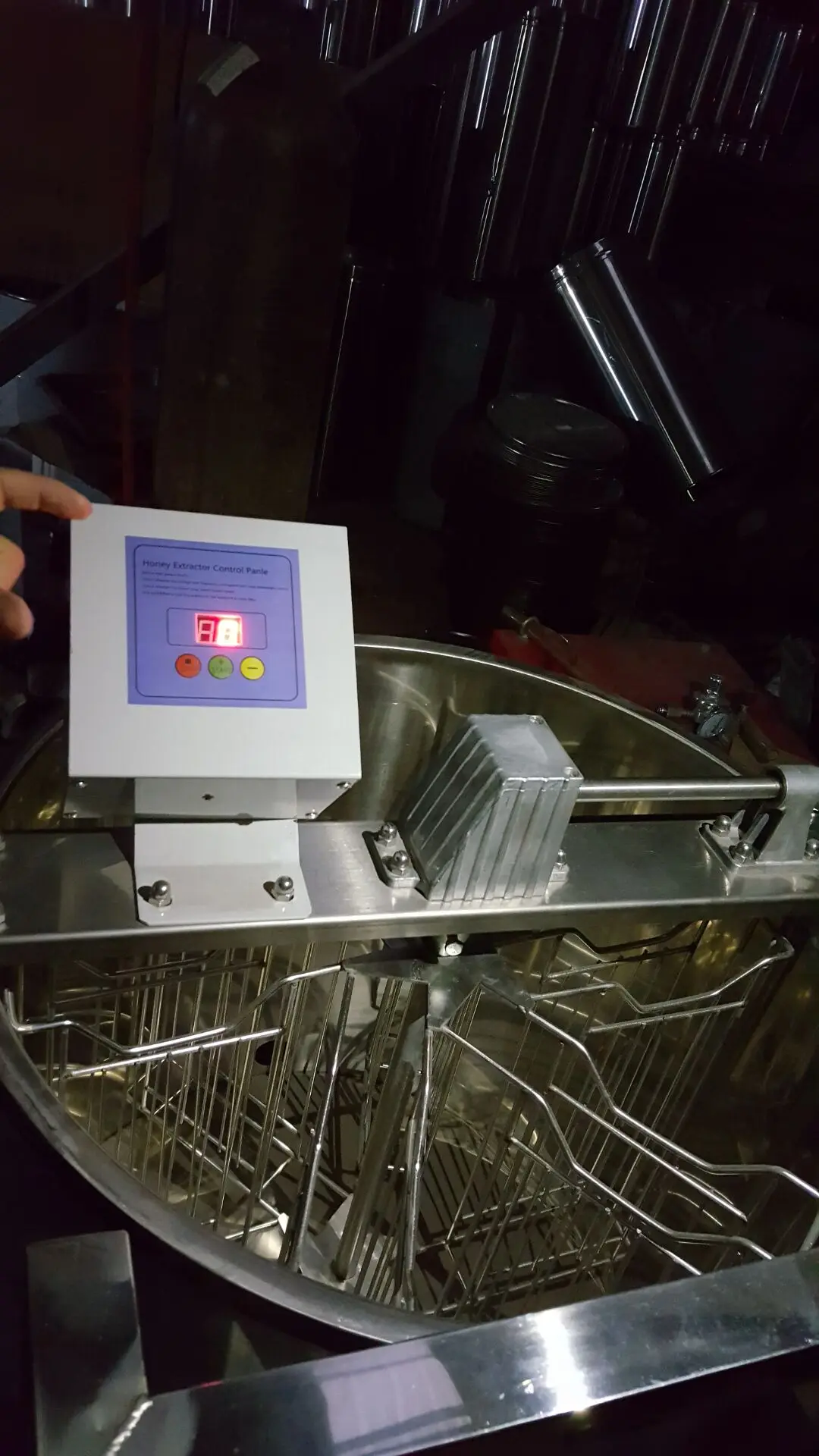 6 кадров Реверсивный медовый экстрактор руководство + электрический 220 В 12 для 2