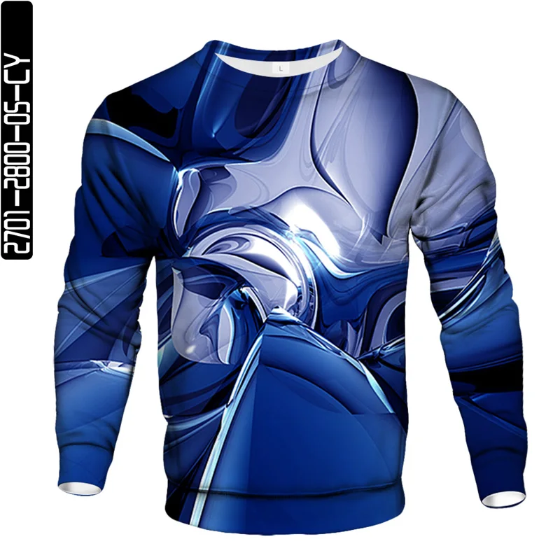 

2021Spring and autumn men's sweater top pullover casual street style 220g 3D digital printing Harajuku Mr.Z Creative elements