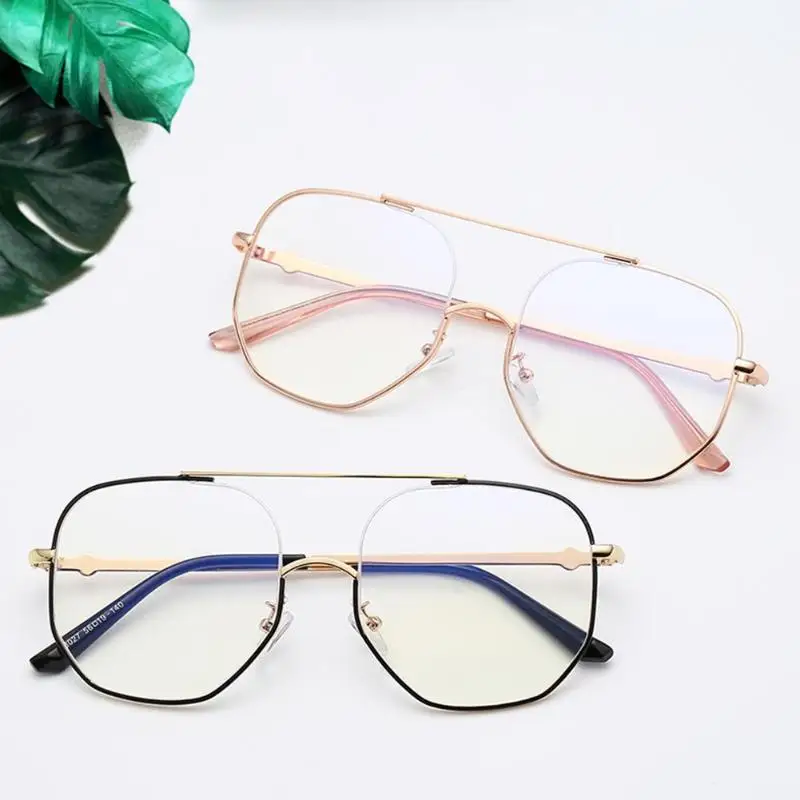 Женская оправа в винтажном стиле популярные круглые металлические очки с