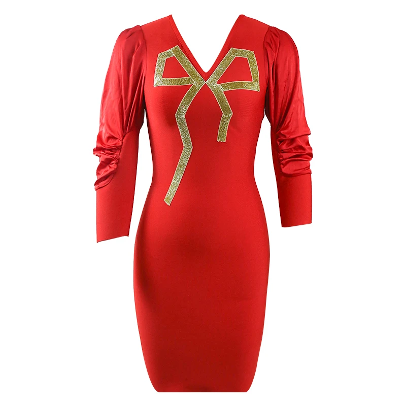

ADYABY Original Beauty Women Trendy Clothes Belly Cut Lady Elegant Winter Bodycon Long Sleeve Dress