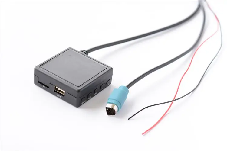 Автомобильный радиоприемник Bluetooth 5,0 Micphone Handsfree беспроводной аудио AUX-IN USB проводка стерео адаптер для альпийских KCE-236B